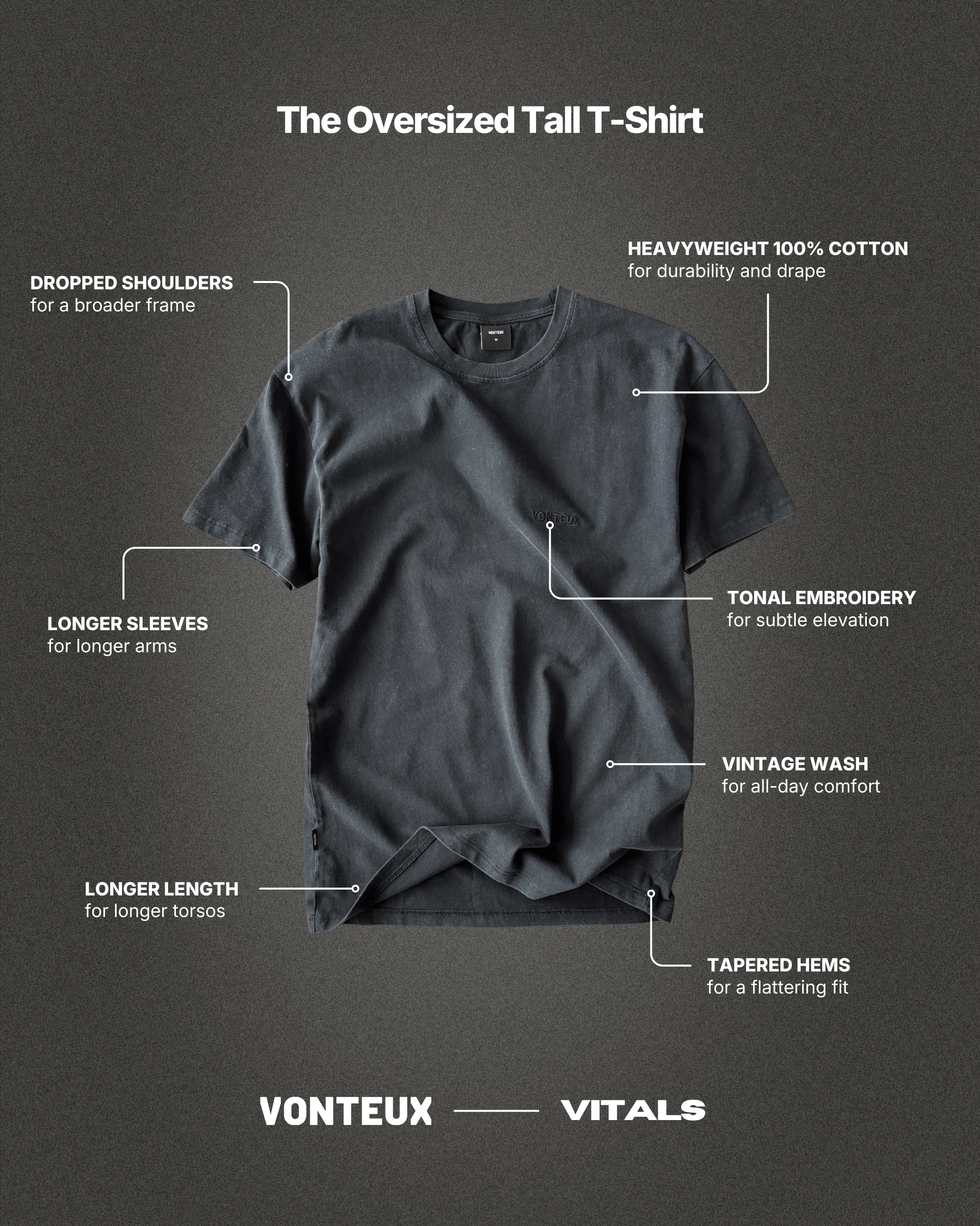 VITALS Heavyweight Oversized Tall T-Shirt