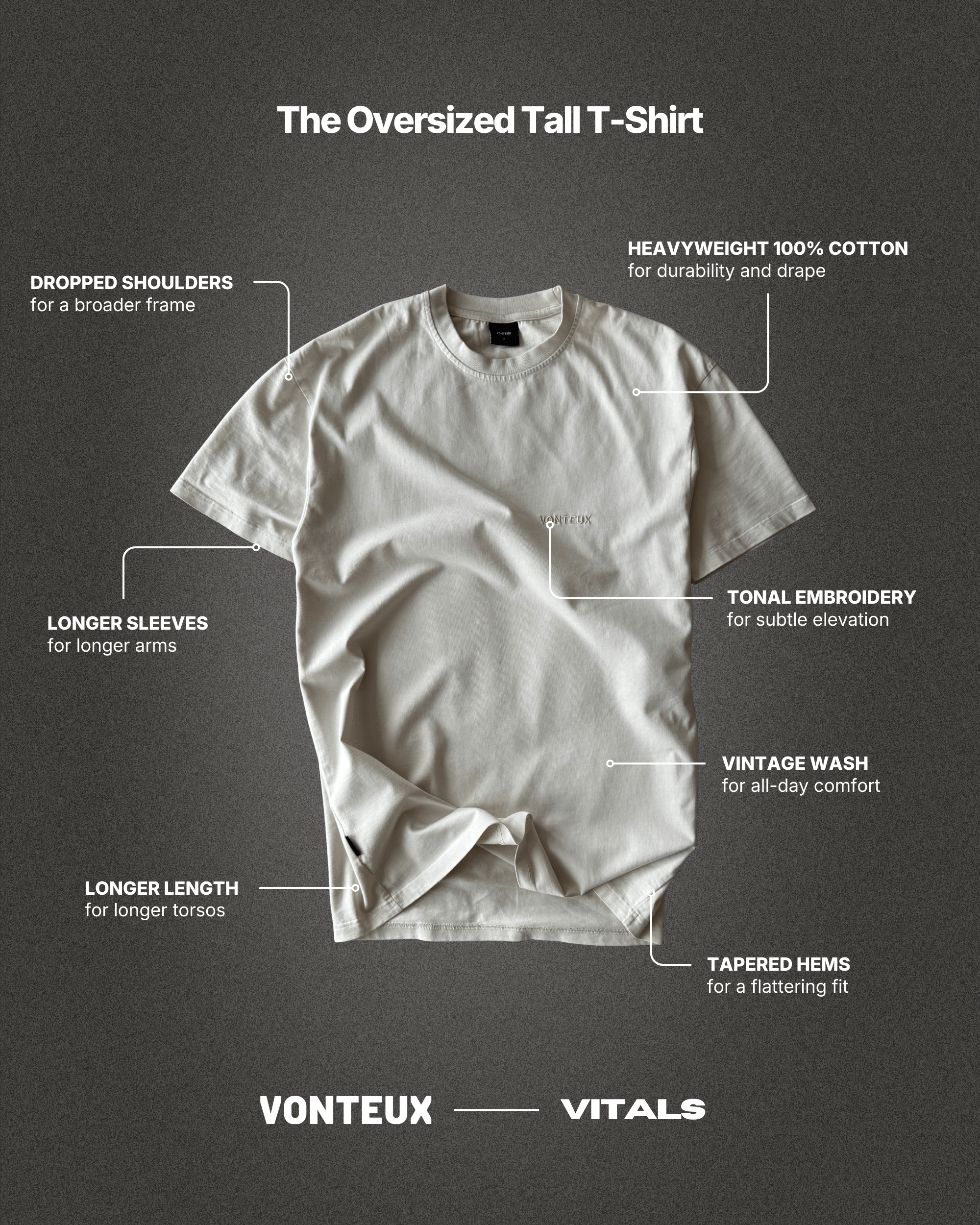 VITALS Heavyweight Oversized Tall T-Shirt